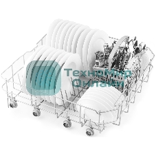 Посудомоечная машина Weissgauff DW 6025, белый, 59.8 см, 12 компл., 49 дБ, класс A++