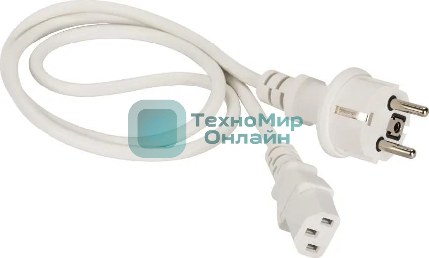 Шнур питания Lanmaster LAN-PP13/SH-10-WH C13-Schuko проводник.:3x0.75мм2 10м 220В 10А белый