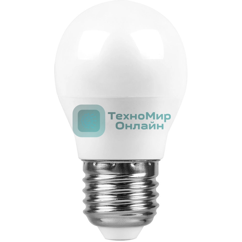 Лампа светодиодная SAFFIT SBG4513 (55161) 13Вт Е27 белый матовый шар