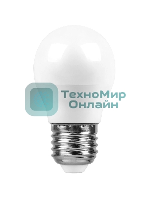 Лампа светодиодная SAFFIT SBG4513 (55161) 13Вт Е27 белый матовый шар