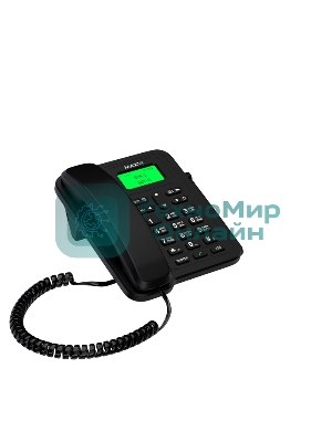 Телефон проводной Maxvi RT-01 черный