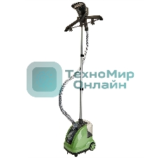 Отпариватель ЯРОМИР ЯР-5000 зеленый/черный, 1800 Вт, 35 г/мин, 1400 мл