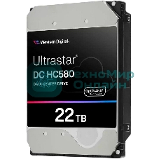 Жесткий диск HDD WD SATA Server 22Tb Ultrastar DC HC570 7200 6Gb/s 512MB 1 year warranty (replacement WUH722222ALE6L4)
