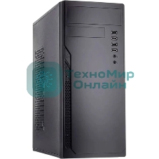 Компьютерный корпус без блока питания Foxline FL-301, ATX, 4xUSB 2.0, HDA, w/o FAN, w/o PSU, no PowerCord, w/DVD-RW installed