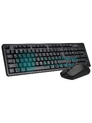 Комплект клавиатура+мышь A4Tech 3330N беспроводной, USB, 1200 DPI, чёрный