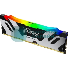 Оперативная память Kingston Fury Renegade, DDR5, 16Gb (1x16Gb), 8000MHz, CL38, DIMM, с радиаторами, RGB, серебристый/черный