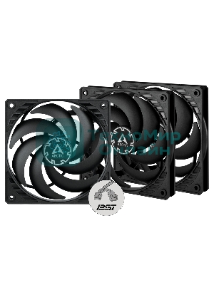 Вентилятор для корпуса ARCTIC P12 SLIM PWM PST -3 Pack (ACFAN00275A)