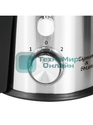 Соковыжималка Zigmund & Shtain EJ-757 стальной, центробежная, 900 Вт, 450 мл, механическое