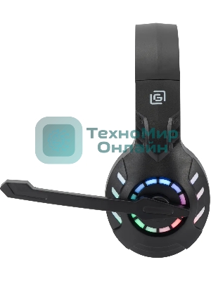 Гарнитура беспроводная/проводная с микрофоном Оклик HS-L420G черный накладные BT оголовье (1939799)