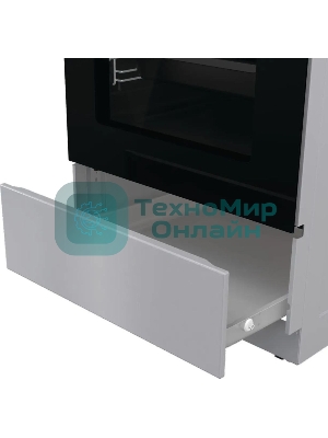 Плита электрическая Gorenje GEC5C41SG серый, конфорок 4 электрических, духовка 70 л, 50 см x 85 см x 59.4 см (без крышки)