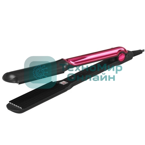 Щипцы для завивки волос Energy EN-873 черный/розовый, 33 мм, 200 °C, 1 режим