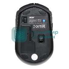 Мышь беспроводная Acer OMR050 черный, 1600 dpi, радиоканал, Bluetooth, USB, кнопки - 6