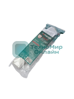 Сетевой фильтр Гарнизон ECL-5-W-1.4, 5 р, 10А, 1.4 м, ур.защиты 4, белый, пакет