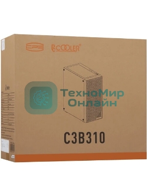 Компьютерный корпус PcCooler C3B310 WH белый без БП ATX 2xUSB3.0 audio bott PSU