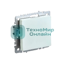 Выключатель BRITE одноклавишный самовозвратный 10А ВС10-1-4-БрЖ жемчуг