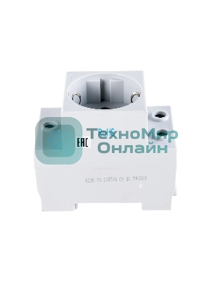 Розетка CHINT AC 30-111 с заземл. контактом на DIN-рейку