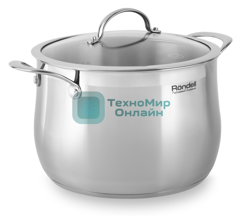 Кастрюля Rondell RDS-726 с кр. 24см (7,8 л)