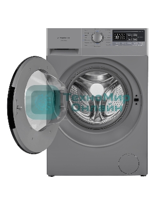 Стиральная машина Maunfeld MFWM148STSL02 серебристая, загрузка фронтальная 8кг, 1400 об/мин., класс: A+++