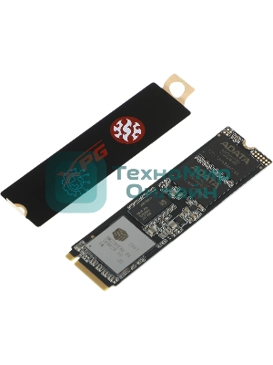 Накопитель SSD XPG SX8200 Pro, 512 Gb, PCIe 3.0 x4, M.2 2280, NVMe, R/W 3350/2350, с радиатором