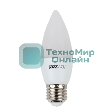 Лампа светодиодная JazzWay PLED-SP C37 7Вт свеча 3000К теплый белый E27 530лм 230В