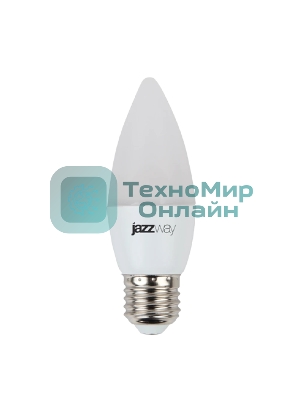 Лампа светодиодная JazzWay PLED-SP C37 7Вт свеча 3000К теплый белый E27 530лм 230В