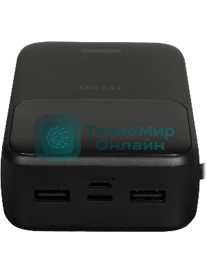 Портативный аккумулятор Tecno Pocket S201 20000mAh 2.4A 2xUSB-A/USB-C черный