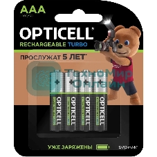 Аккумулятор Opticell Turbo 6080004 AAA NiMH 970mAh (4шт) блистер