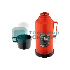 Термос в пластиковом корпусе со стеклянной колбой MALLONY CALOROSO, 1,8 л (106035)