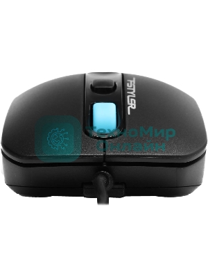 Мышь проводная A4Tech Fstyler FM10 черный/синий, 1600 dpi, USB, кнопки - 4
