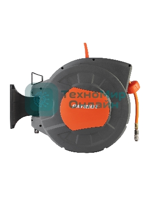 Шланг Patriot 520002445 пневматический армированный на автоматической катушке PHC 20/16H (прямой, гибрид , длина 20 м, диаметр 10х16, раб/макс давление  20/60 бар, мин/макс температура -5/45С, быстросъем рапид, резьба 1/4