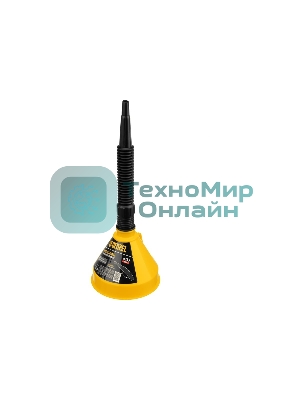 Воронка пластиковая Denzel 135 мм с металлическим ситом и гибким наконечником