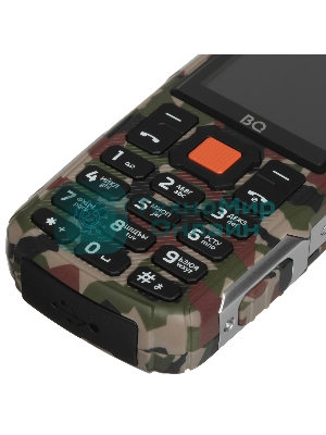 Мобильный телефон BQ 2430 Tank Power серебро/камуфляж