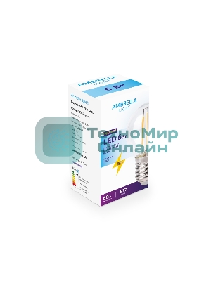 Светодиодная лампа Ambrella light 203915 Filament LED G45-F 6W E27 4200K (60W)