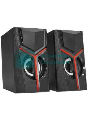 Акустическая система 2.0 Qumo TRON AS007, 10 ВТ, объемное звучание, RGb подсветка, USB/Jack 3,5мм