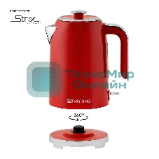 Чайник электрический Galaxy Line GL 0349 1.7 л, 2200 Вт, красный корпус: нерж.сталь (ГЛ0349Л)