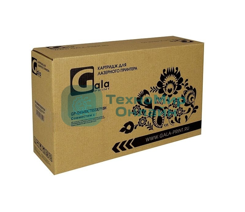 Картридж лазерный GalaPrint GP-Q5949X/7553X/715H черный (7000 стр.) для HP LaserJet 1320/1320N/3390/3392/P2010/P2014/P2015/2015d/2015n/M2727/M2727nf/M2727nfs/Canon LBP-3310/3370/3300