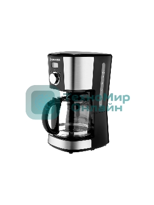 Кофеварка капельная BRAYER BR1122 черный, исп. кофе - молотый, 1.5 л, 900 Вт