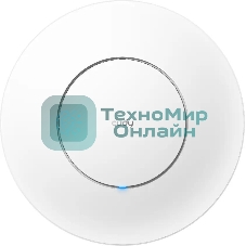Точка доступа AX3000 Dual Band Ceiling Mount Wi-Fi 6 Access Point, Chipset MT7981, 802.11ax/ac/a/b/g/n, 2402Mbps at 5GHz + 574Mbps at 2.4GHz, 1 x 2.5G RJ45 Port, MU-MIMO, Support 12V DC or 802.3at PoE or Passive PoE, Internal Antennas, 48V passive PoE adapter included, Cudy Mesh Support