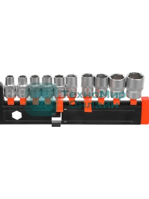 Набор инструмента AUTOVIRAZH AV-011012 12 пр.((трещетка 1/2+ удлиннитель+10 торцевых головок))