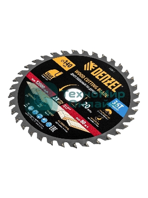 Пильный диск по дереву Denzel ф140 х 20 мм, 36 зубов