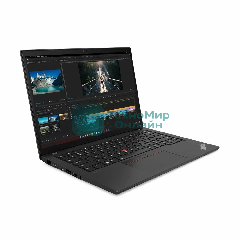 Ноутбук Lenovo ThinkPad T14 Gen 4 i7-1355U 16Gb SSD 512Gb Intel UHD Graphics 14 WUXGA IPS TS Cam 39.3Вт*ч Win11Pro(ENG) KBD RU\ENG Черный 21HD0077US
