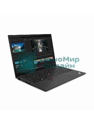 Ноутбук Lenovo ThinkPad T14 Gen 4 i7-1355U 16Gb SSD 512Gb Intel UHD Graphics 14 WUXGA IPS TS Cam 39.3Вт*ч Win11Pro(ENG) KBD RU\ENG Черный 21HD0077US