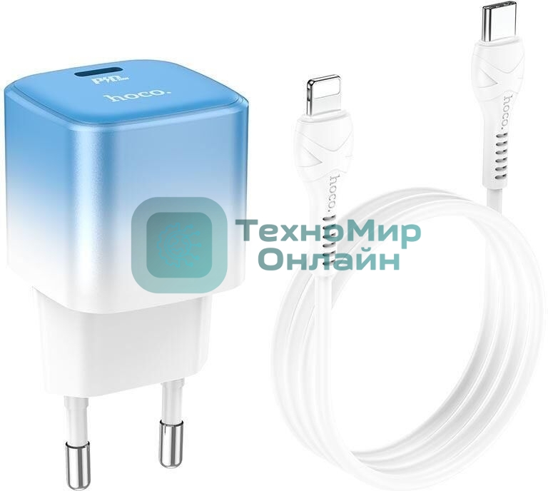 Сетевое зарядное устройство HOCO (6931474769381) C101Aai 1Type-C PD 20W, Blue ice