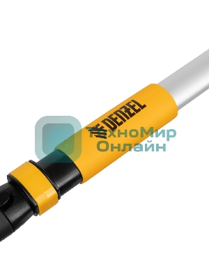 Щетка сметка со скребком Denzel телескоп, поворотная голова, 750-1120 мм