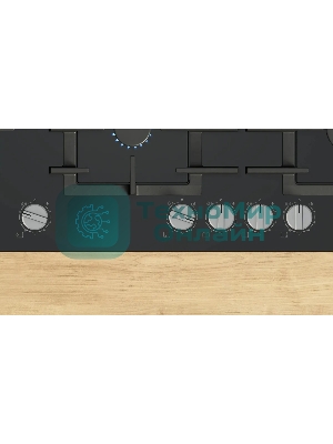 Газовая варочная панель Bosch PPM9A6I40 черный