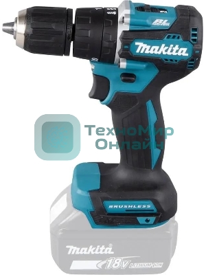 Дрель-шуруповерт Makita DHP487Z, 18 В, 0 Ач, 40 Нм, бесщеточный, ударный