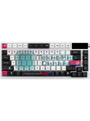 Клавиатура ASUS ROG Azoth X гибридная, USB Type-C, Bluetooth, радиоканал, чёрный