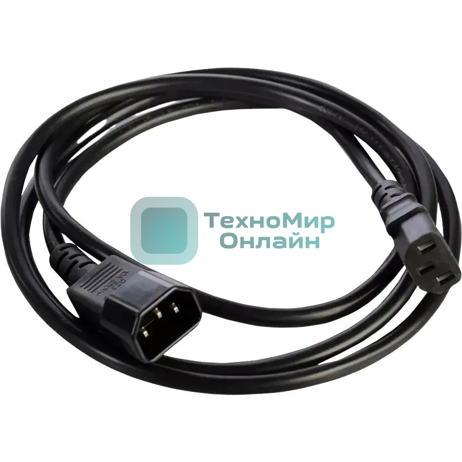 Шнур питания NTSS NTSS-PC13141 C13-С14 проводник.:3x0.75мм2 1м 220В 10А черный