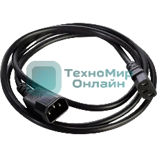 Шнур питания NTSS NTSS-PC13141 C13-С14 проводник.:3x0.75мм2 1м 220В 10А черный
