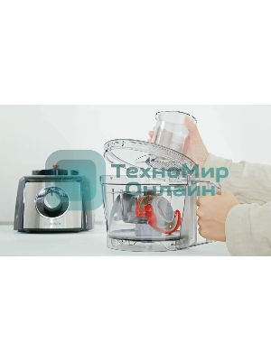 Кухонный комбайн Bosch MCM3501M 800 Вт, Скорости: 2, Блендер 1 л, Чаша 2.3 л, черный/серебристый